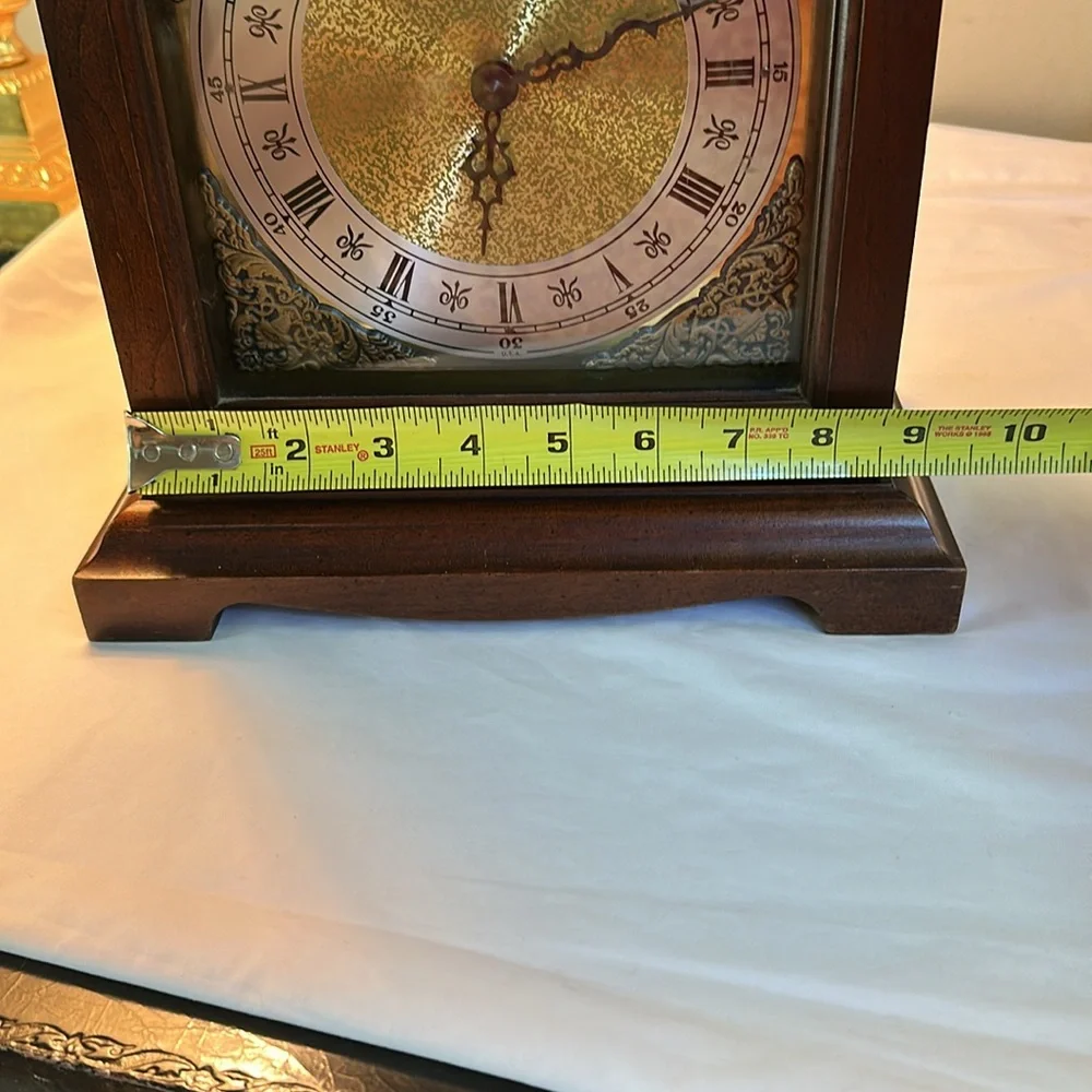 Elegant Brown HOWARD MILLER Wooden Clock